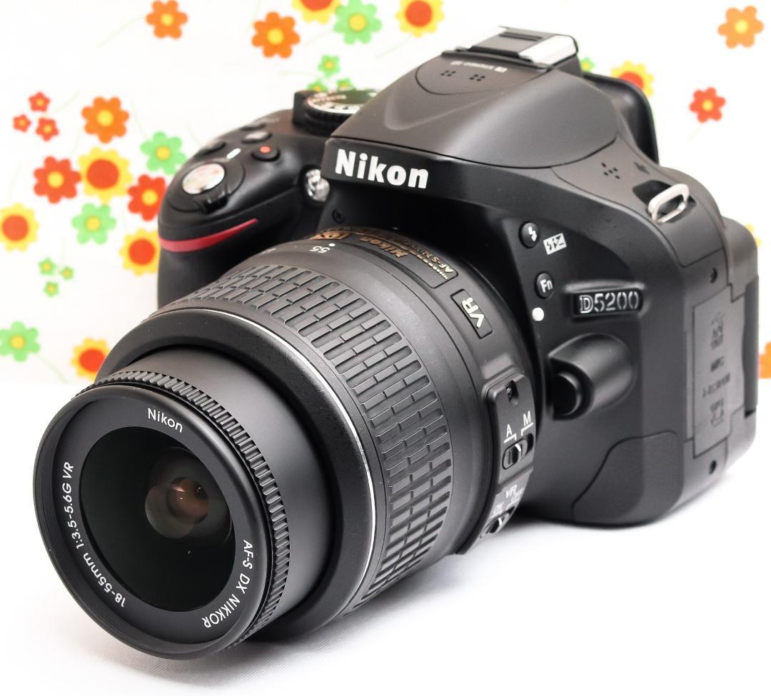 ニコン Nikon D5200☆初心者に最適☆スマホ転送可☆動画撮影可！