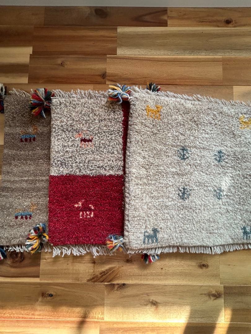 ギャッぺ　ウールマット3枚セット