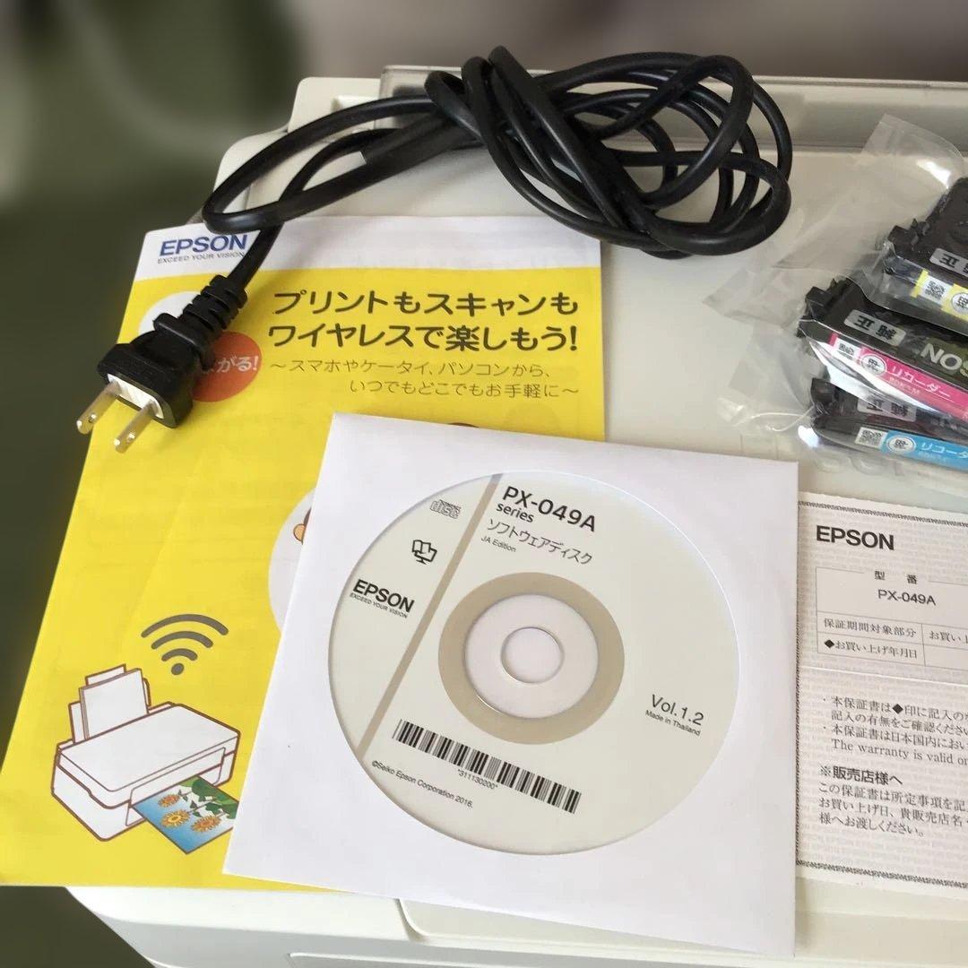 EPSON PX-049A プリンターと純正のインク