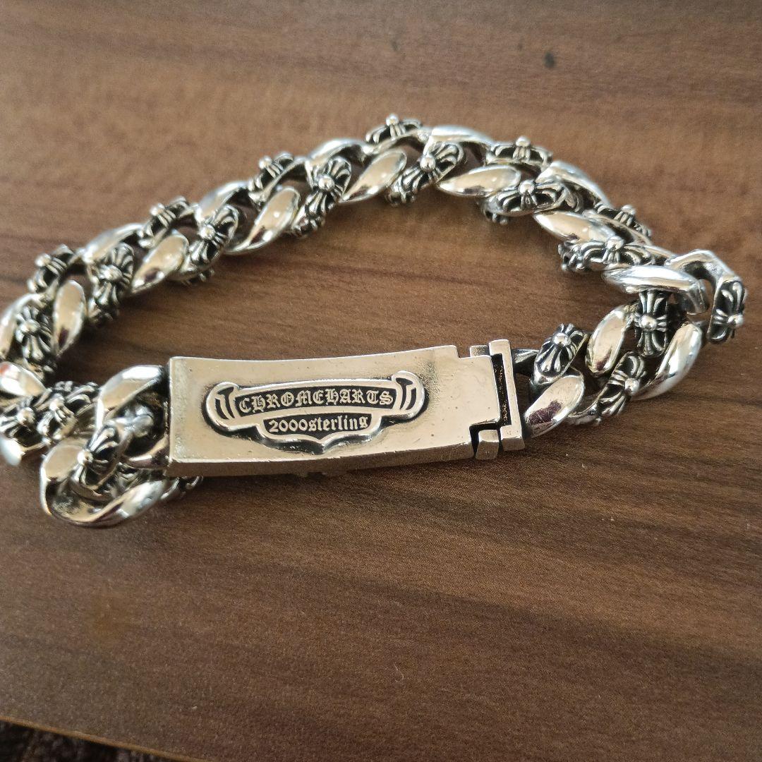 sterlingシルバー刻印 クロムハーツ刻印ブレスレット