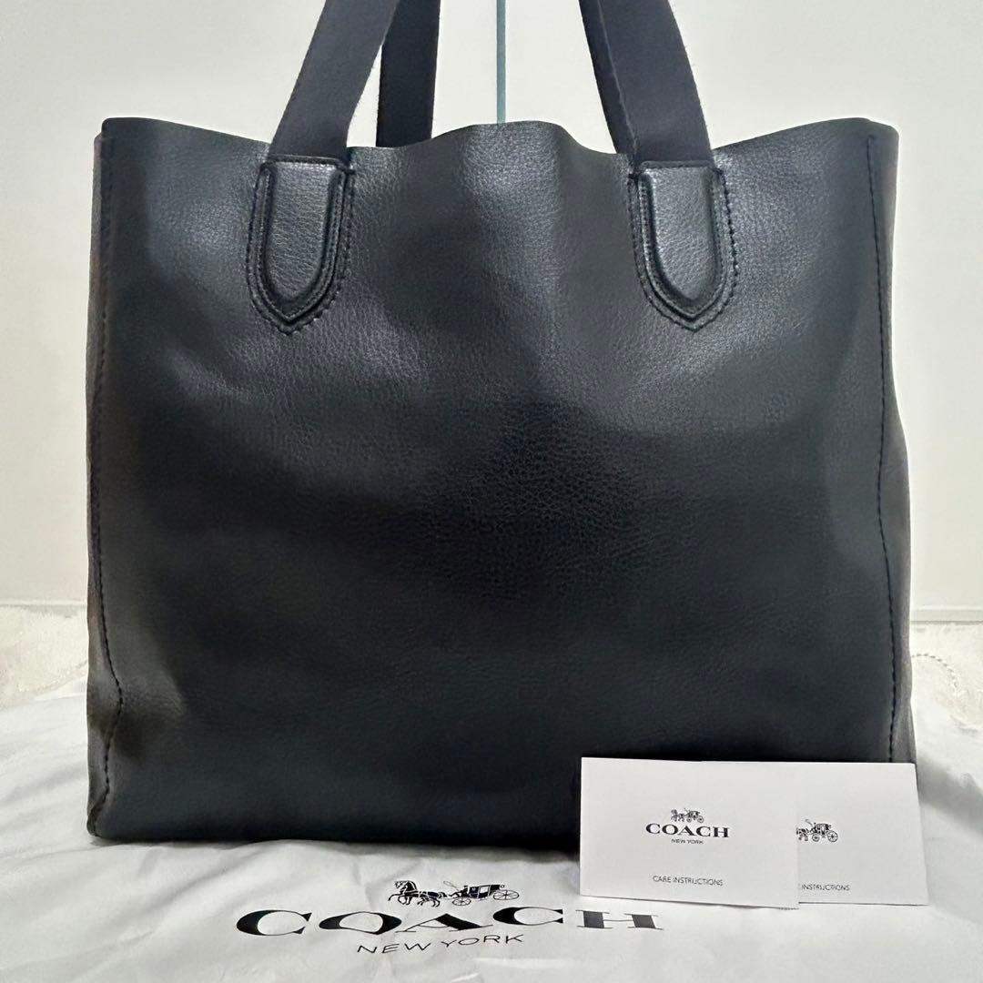 【極美品】コーチ ダービー トートバック ビジネスバッグ レザー A4可 黒
