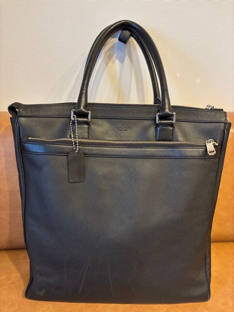 【定価10万】COACH クロスビー サフィアーノレザー ビジネストート 黒