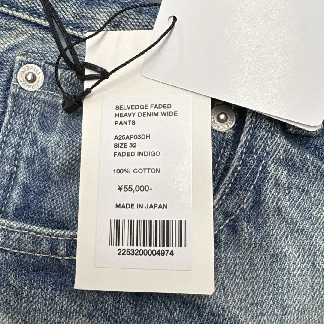 未使用 AURALEE SELVEDGE FADED HEAVY DENIM