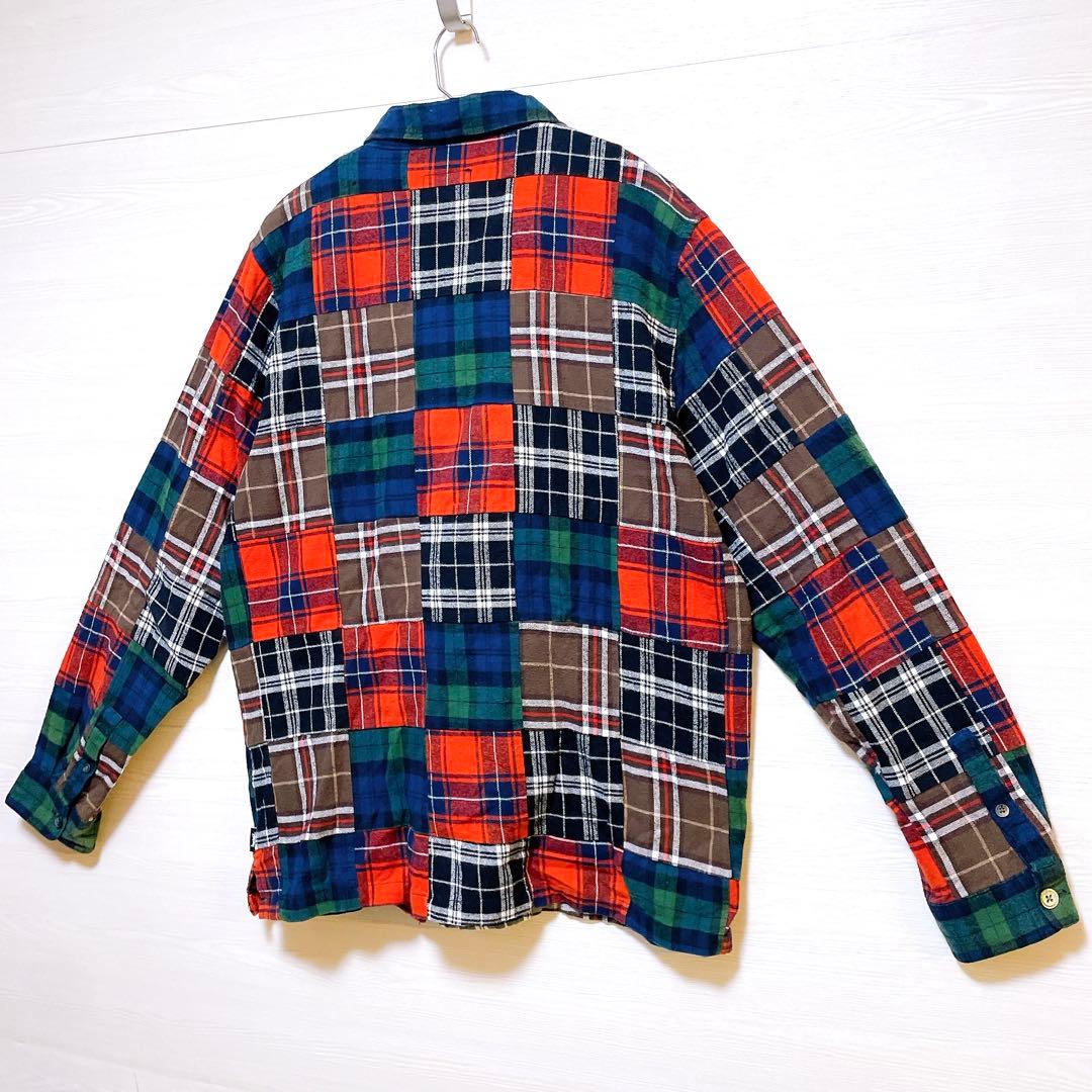 激レア オールドステューシー パッチワーク ジップ ジャケット チェック M