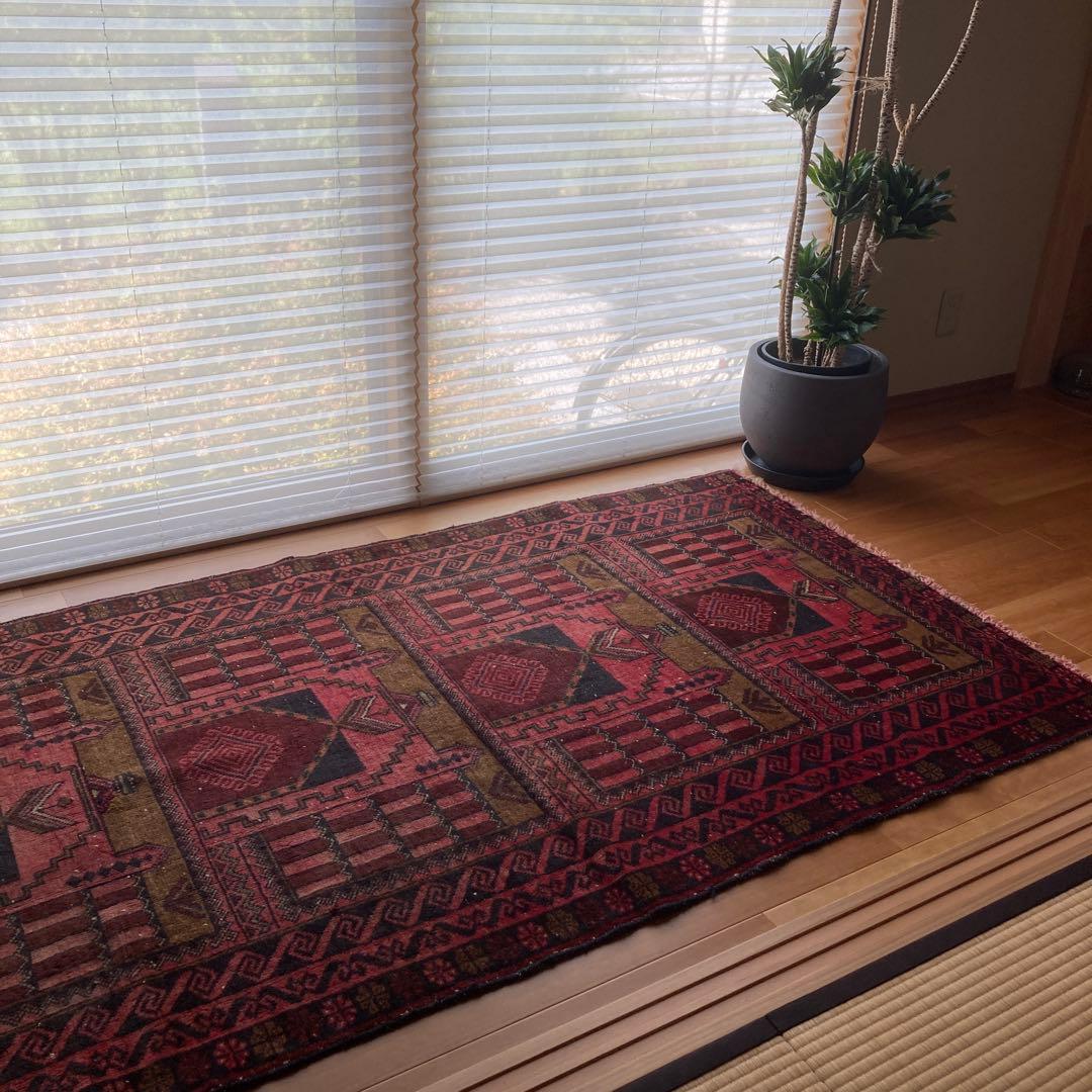 ヴィンテージラグ　トライバルラグ　バルーチ