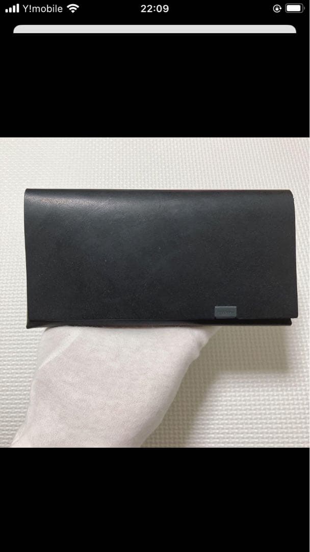 未使用　所作 レザー長財布 オイルヌバック　ブラック　黒　箱カード付き　日本製