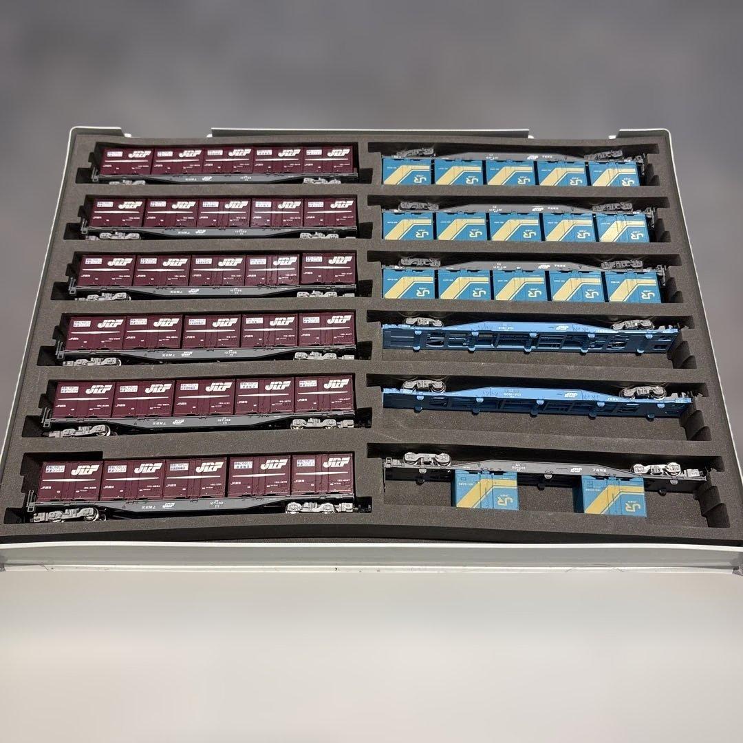 た*ち様 TOMIX KATO コキ104 コキ107 計12両、コンテナ47個