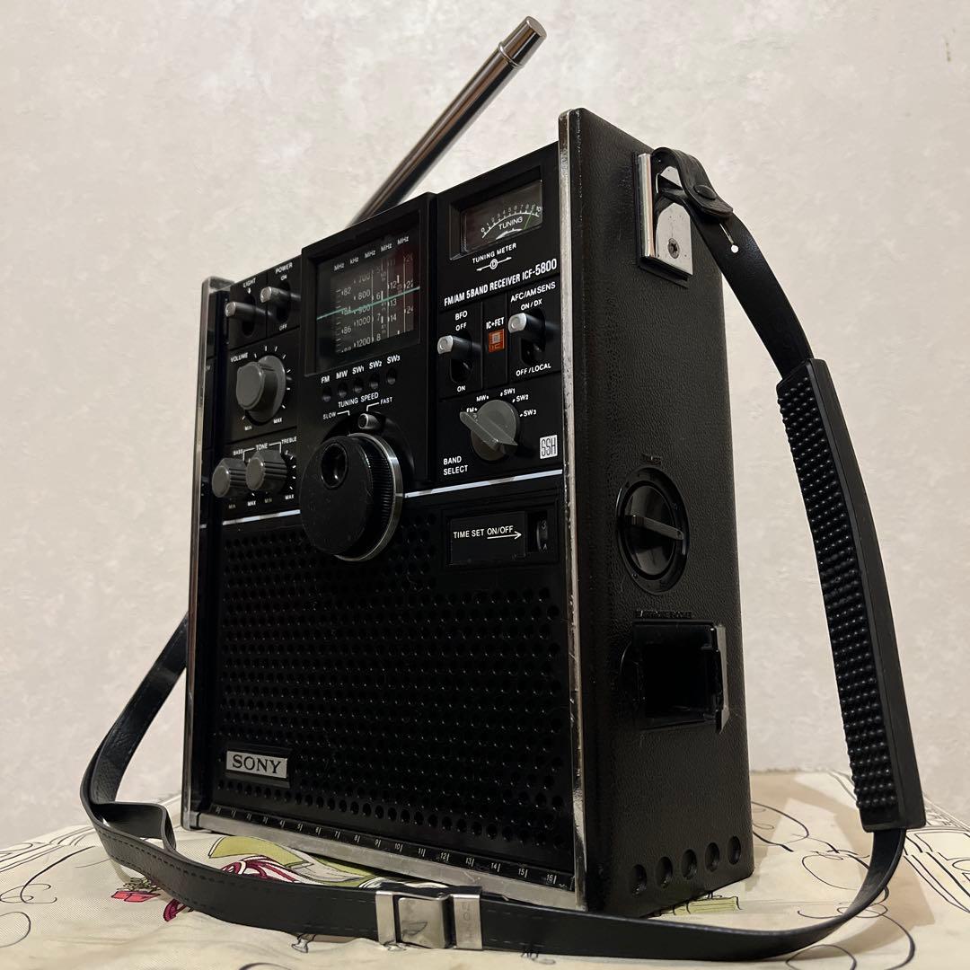 動作美品！●SONY　スカイセンサ－　ICF5800　●昭和のBCL傑作機！