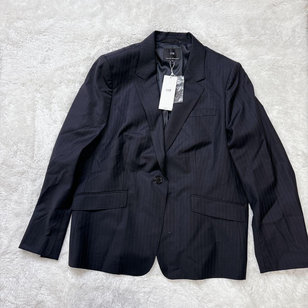 【新品タグ付】23区 セットアップスーツ（ジャケット＋パンツ）ネイビーサイズ50