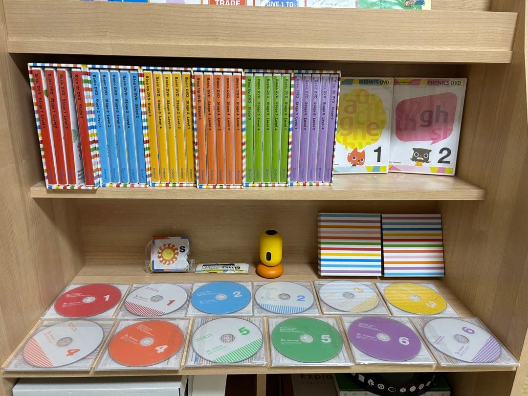 2020年購入　ワールドワイドキッズ ステージ1〜6ほぼフルセット 専用棚付き