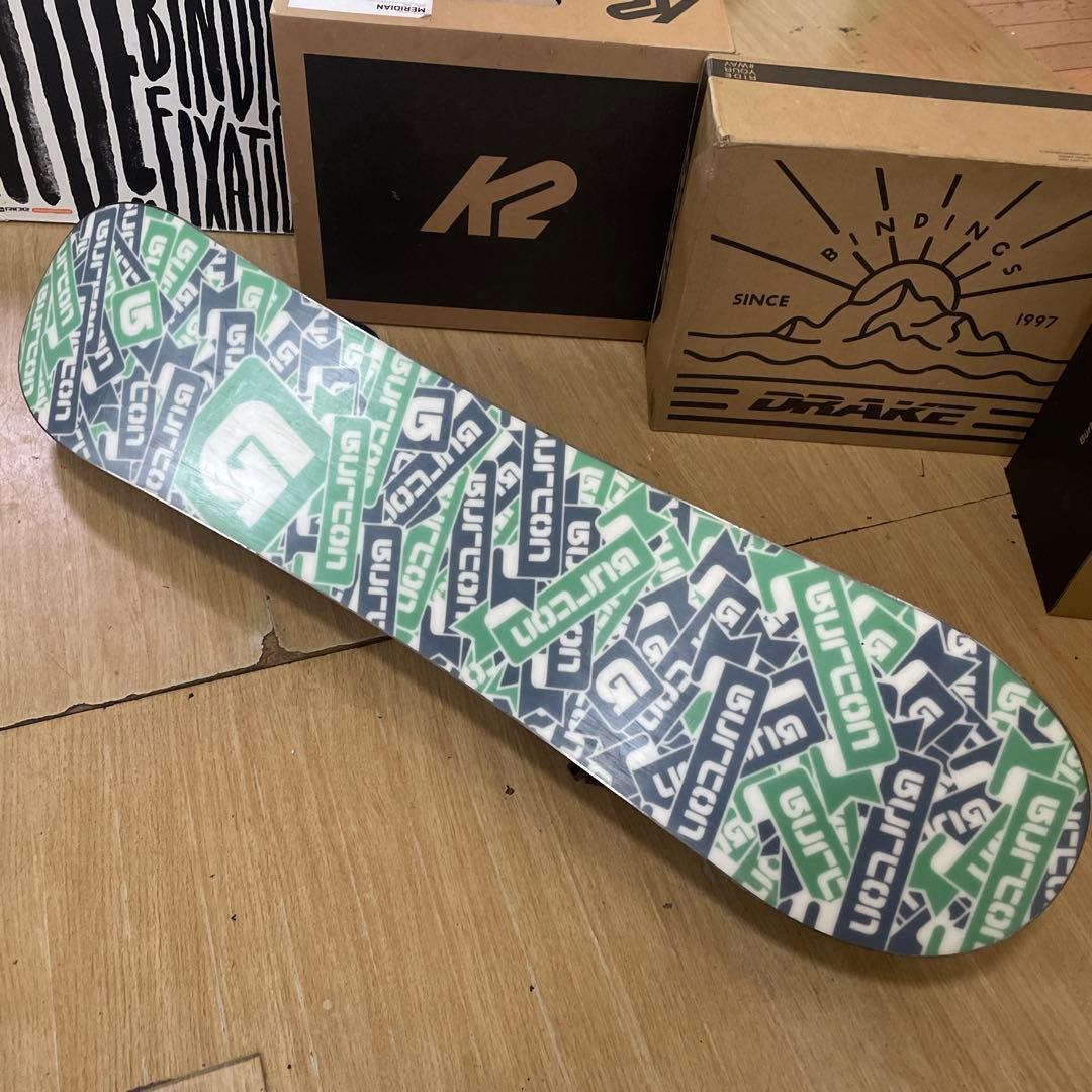 BURTON　キッズスノーボードセット　101cm　バートン　バイン付3点セット