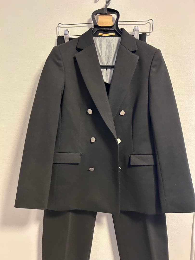 オリヒカ レディース 黒 ダブルブレスト パンツスーツ