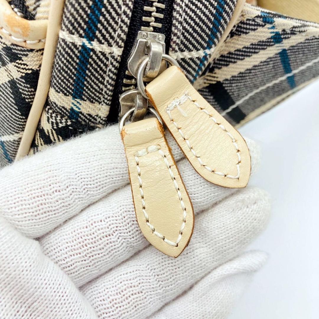 バーバリーブルーレーベル チェック柄 ボディバッグ ウエストポーチ ユニセックス