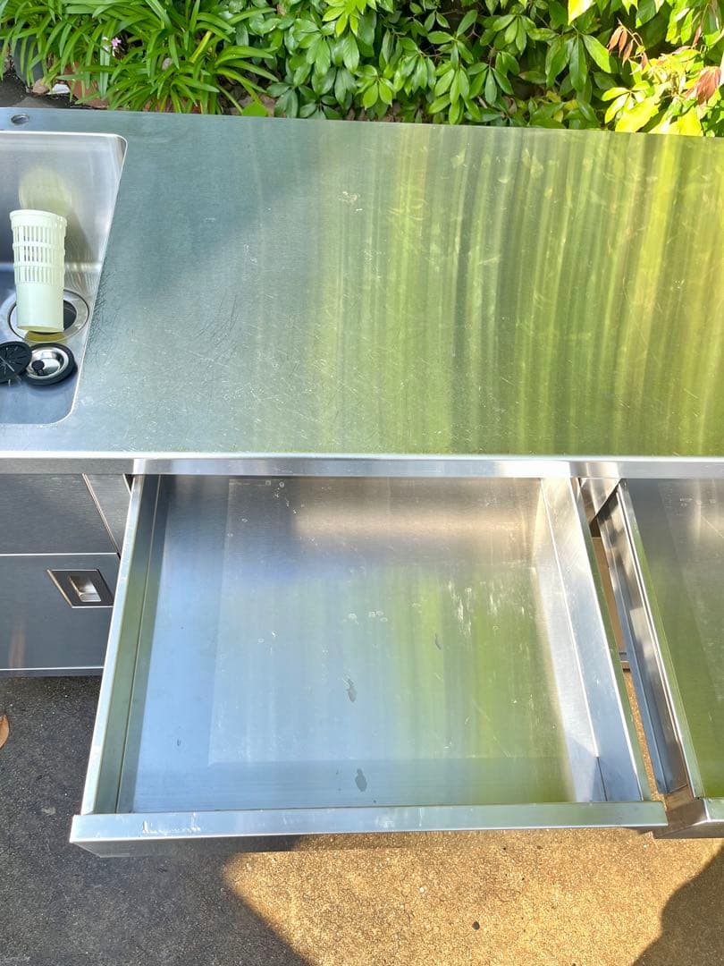 サンタさん ステンレスシンク付き作業台　1500×600×780