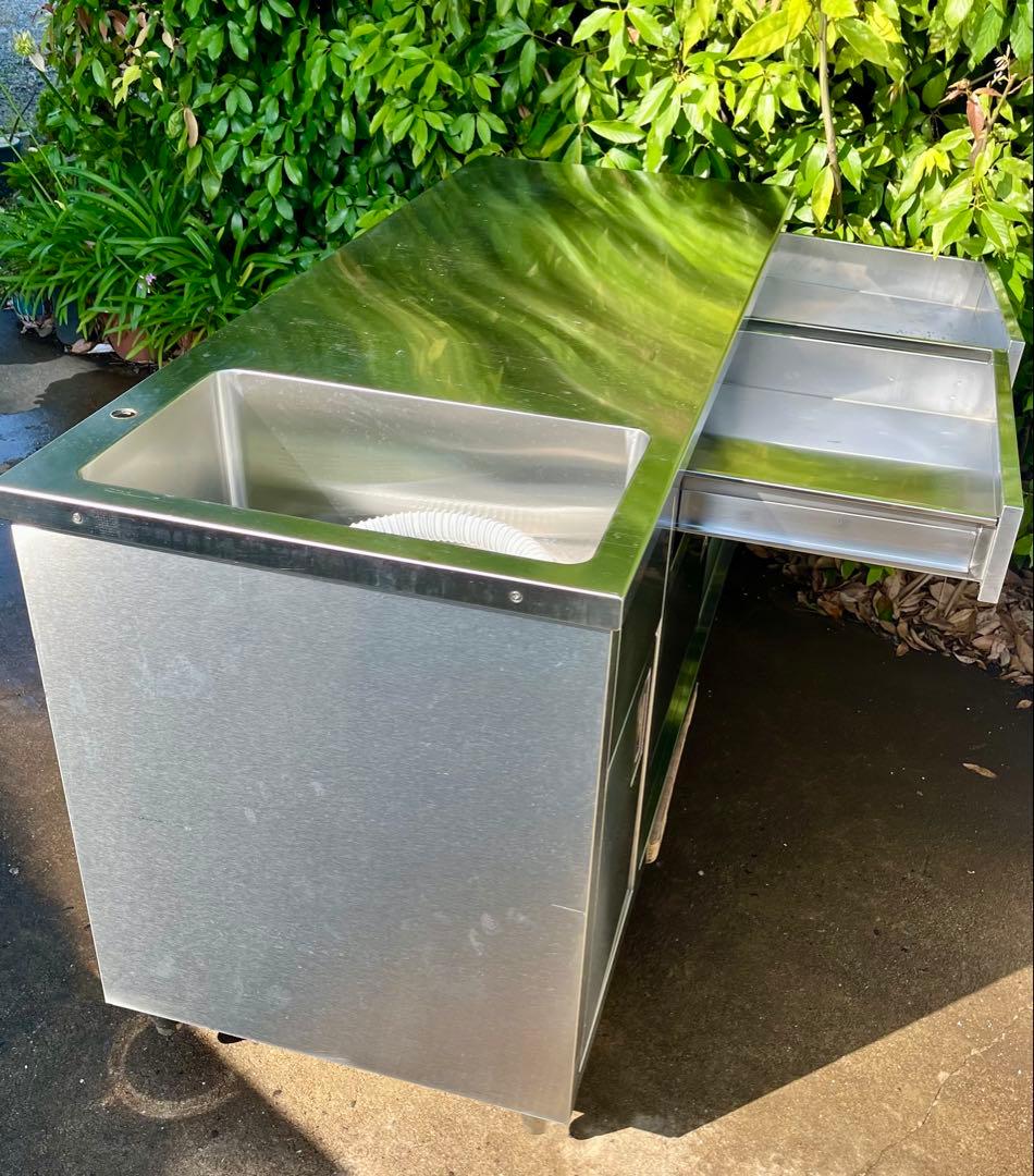 サンタさん ステンレスシンク付き作業台　1500×600×780