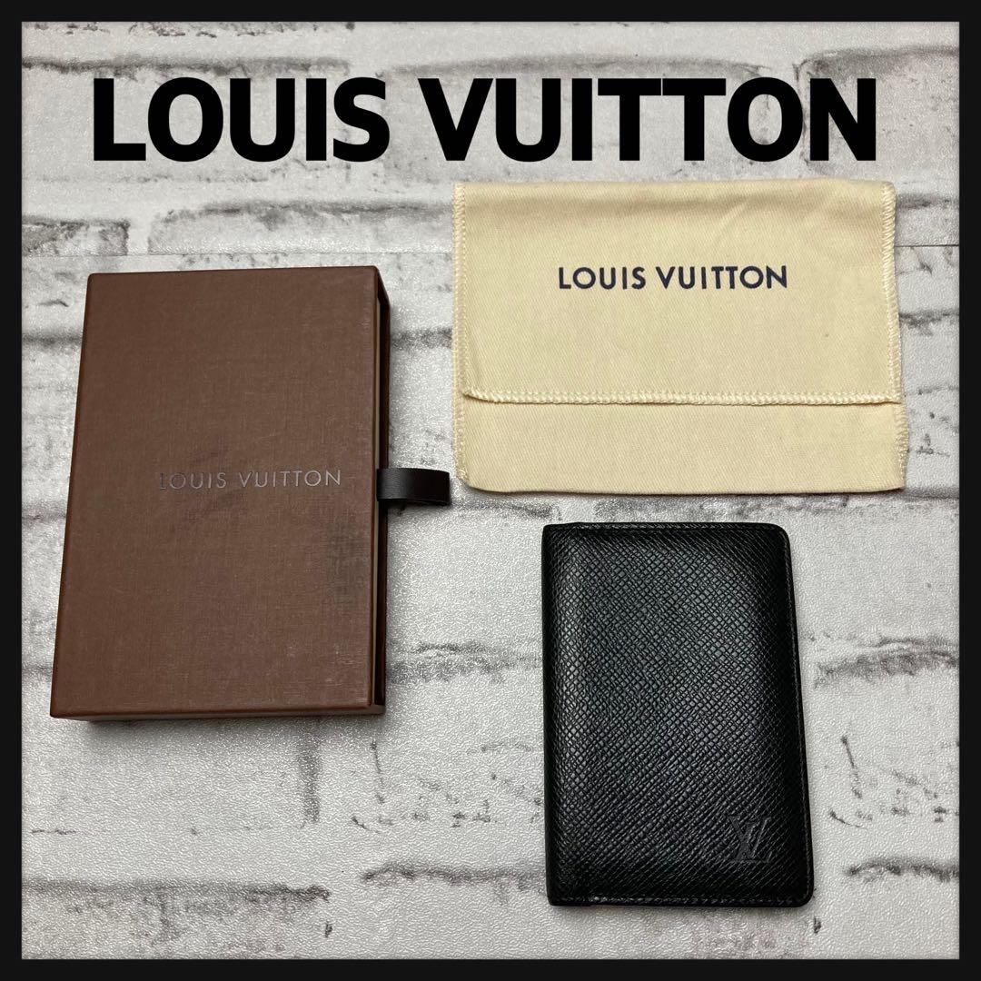 ルイヴィトン☆名刺入れ　ブラック　紙袋付き