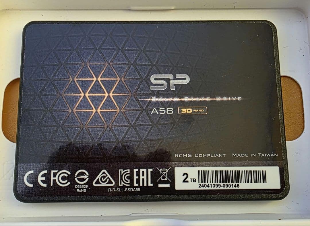 Silicon Power SSD 2TB A58 /使用少(健康度数100%)