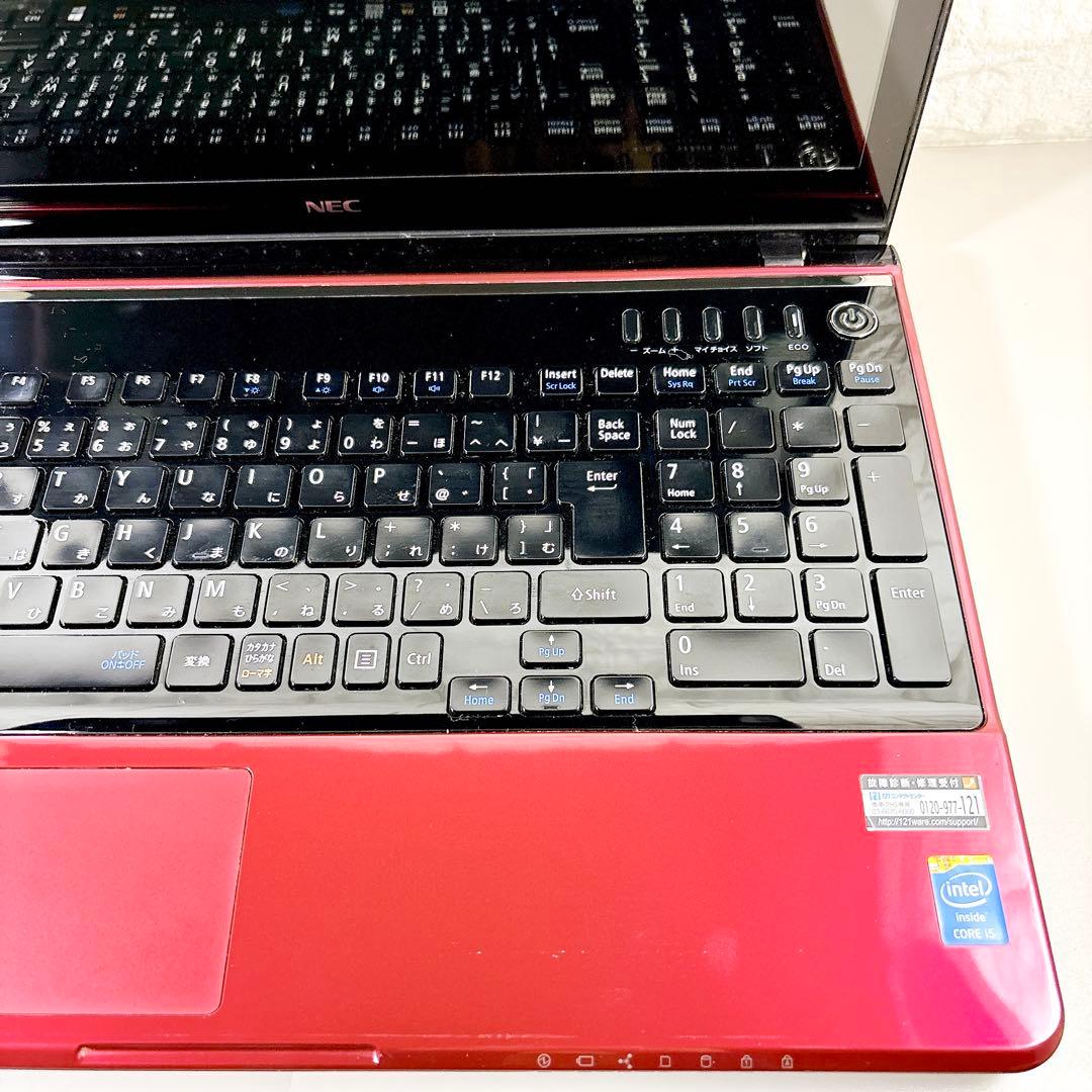 ブルーレイ✨タッチパネル 快適SSD メモリ8GB i5 ノートパソコン NEC