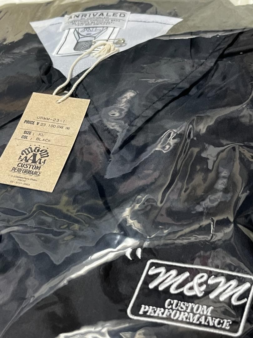 XL 黒 M&M エムアンドエム × アンライバルド コーチジャケット キムタク