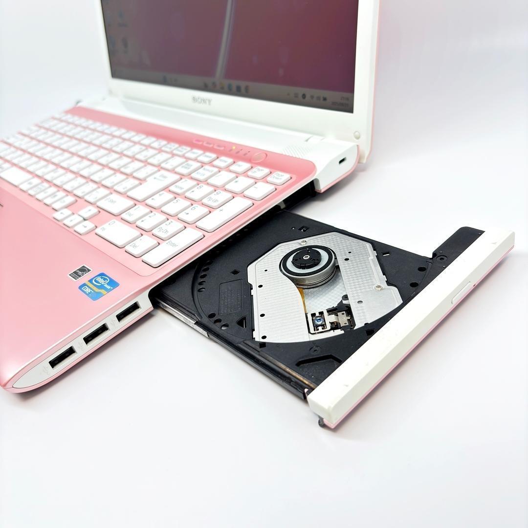 人気のピンク VAIO ノートパソコン 新品SSD Win11 オフィス A14