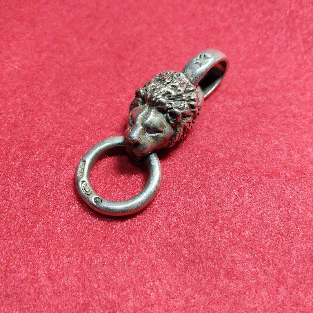 ガボールタイプ　ネックレスペンダント　STERLING　ライオンヘッド