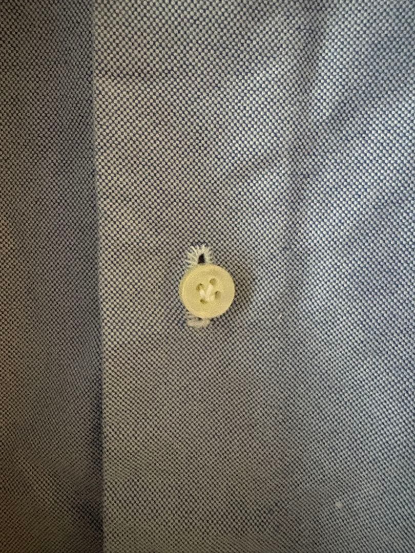 イングレーゼ　シャツ　サックス　オックスフォード　サイズ３７　シャロン購入