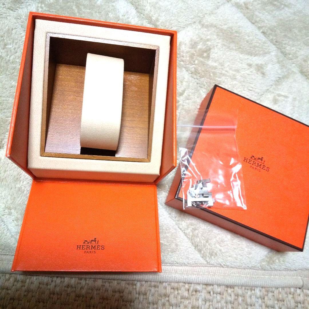 エルメス オレンジ 木製ボックスとコマ、ネジ