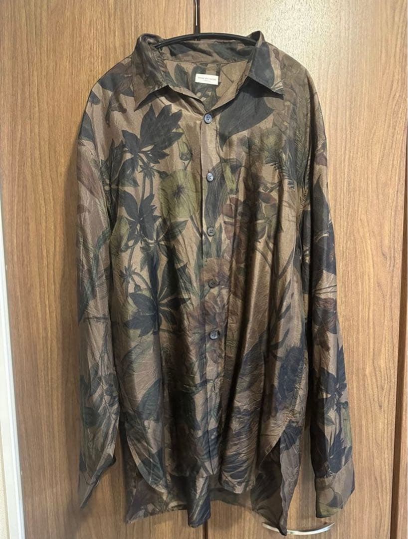 DRIES VAN NOTEN ボタニカルシルクシャツ
