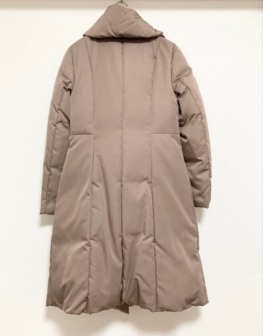 美品★ ダウンコート ロング モカ ブラウン M-PREMIER エムプルミエ