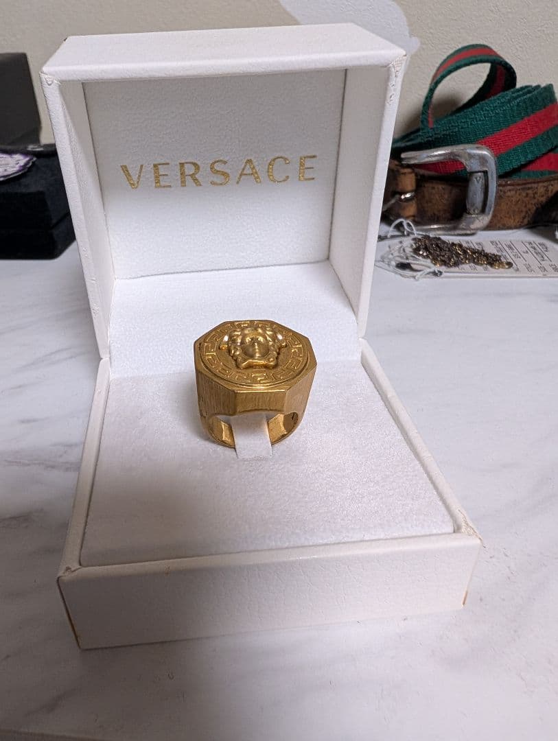 VERSACE メデューサ 八角形リング