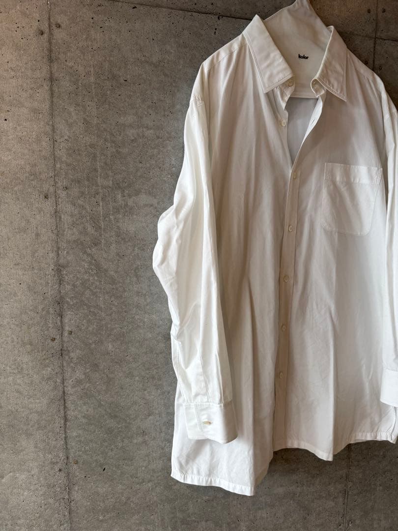 Charvet シャルべ フランス製 ポプリンドレスシャツ ホワイト 42