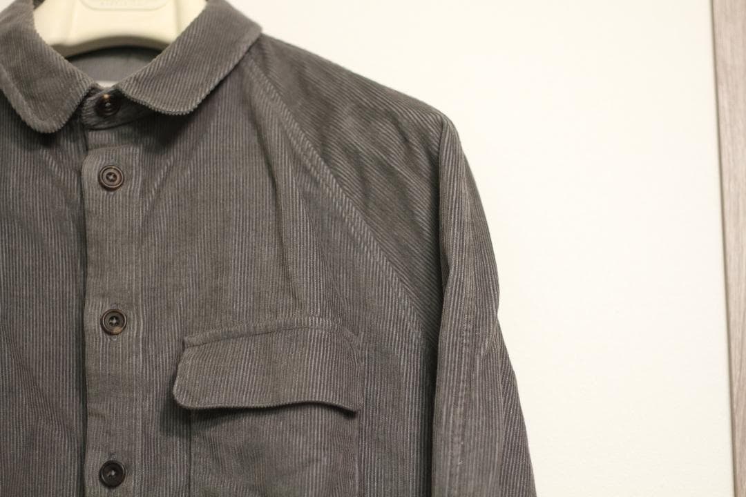 【良品】S.E.H KELLY コーデュロイ ラグラン オーバー シャツ M