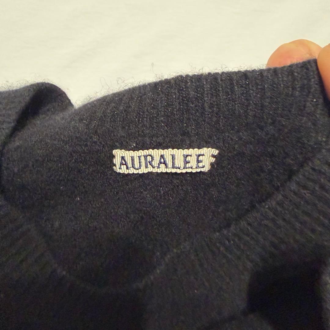 AURALEE BABY CASHMERE KNIT ブラック　カシミヤ100%