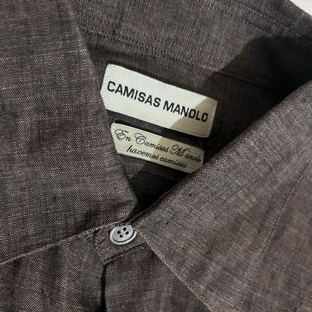 CAMISAS MANOLO リネンシャツ　サイズ46