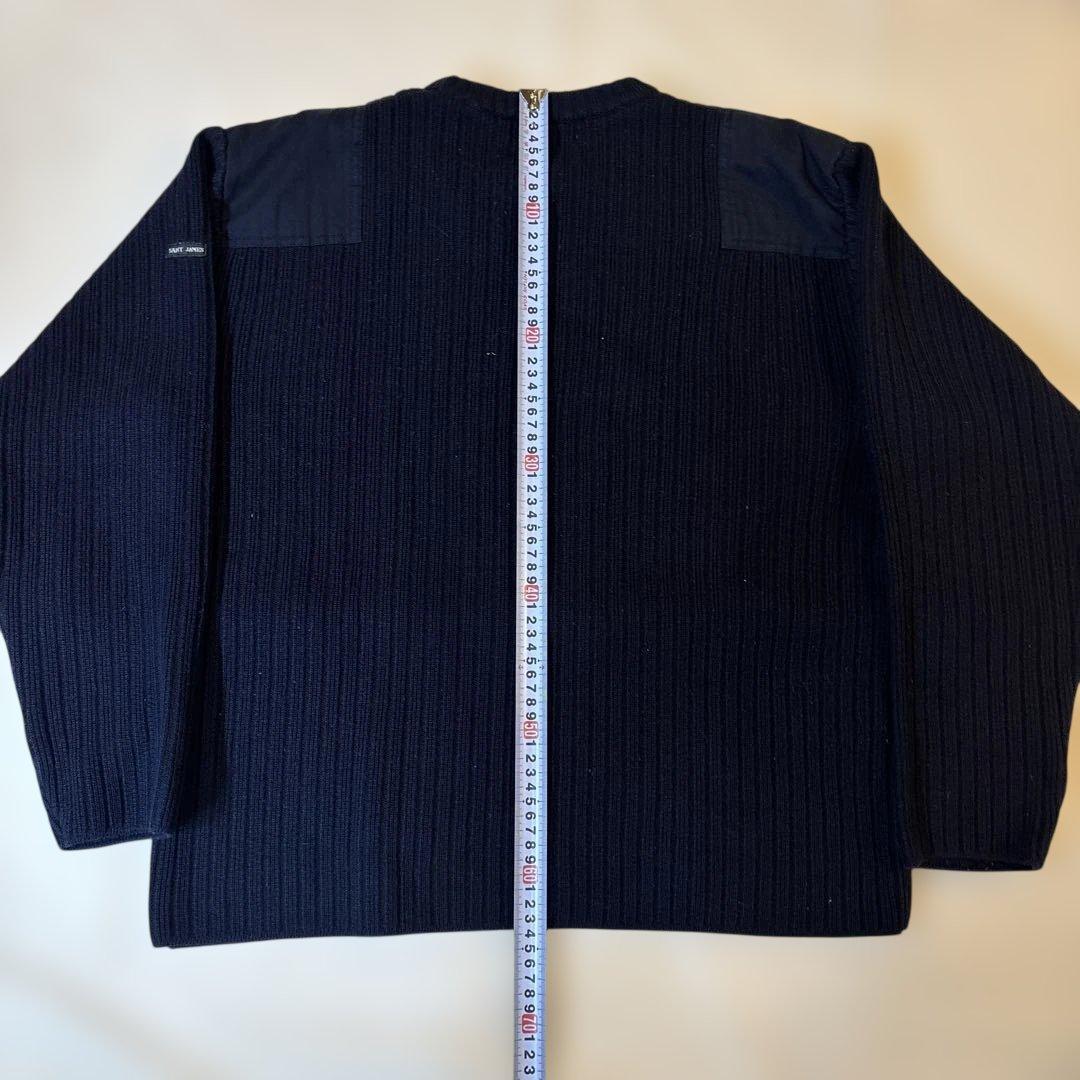 Saint James ミリタリーデザインセーター ネイビー