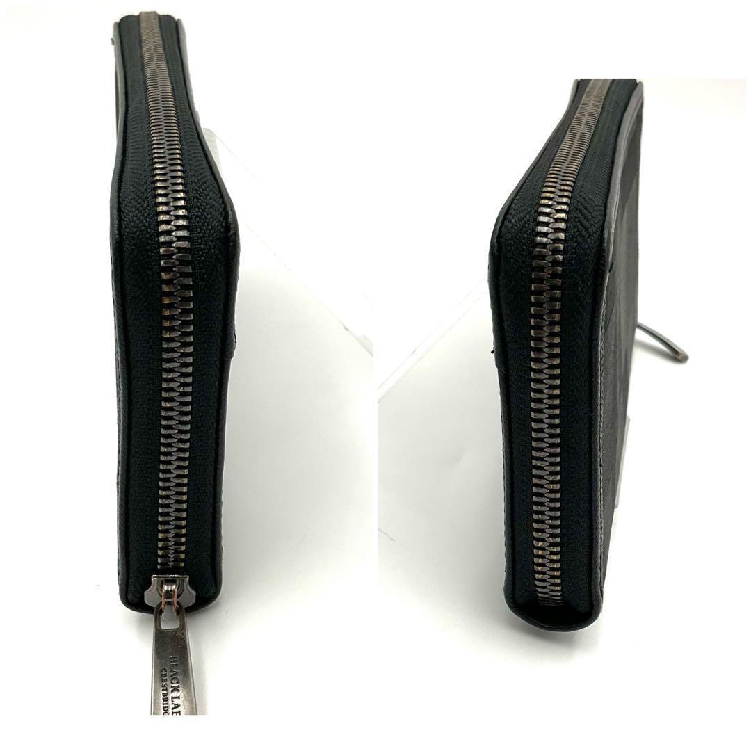 BLACKLABEL ブラックレーベル 長財布 クレストブリジ ラウンドジップ