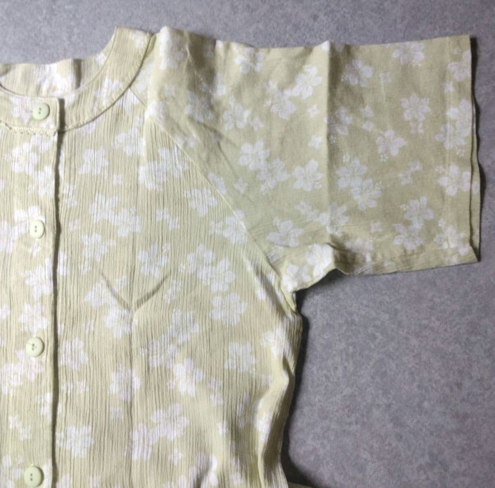 ワコール　グランダー　レディースパジャマ　ワンピース　綿麻混　日本製