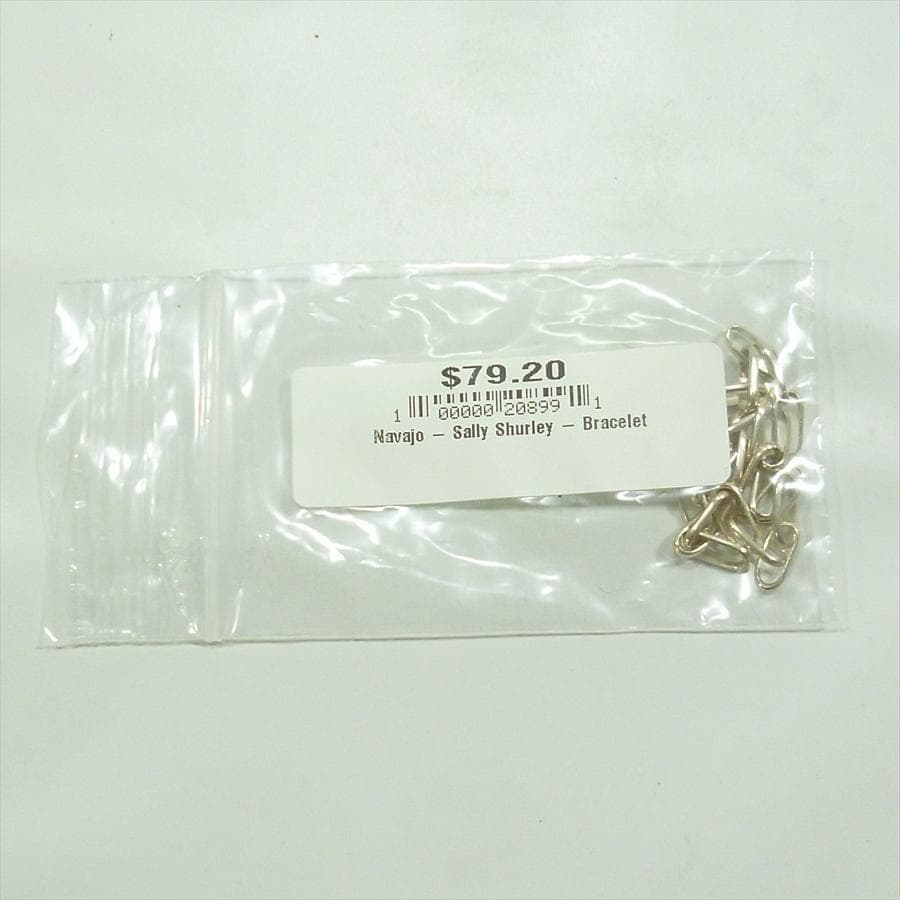 Sally Shurley サリーシャーリー ナバホ シルバーチェーンブレス