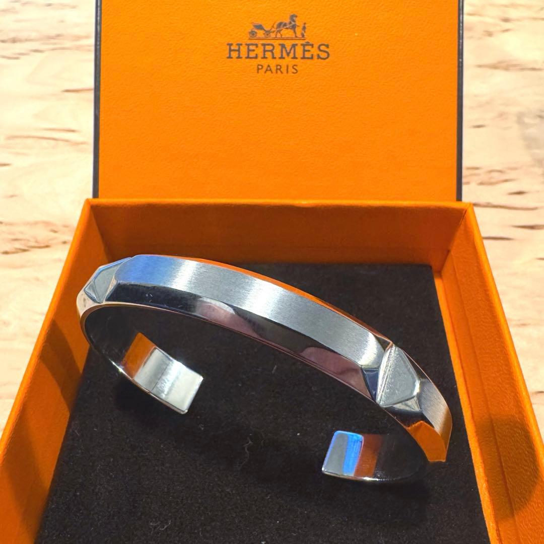 HERMES バングル Sac a Depeches メンズ ブレスレット T4