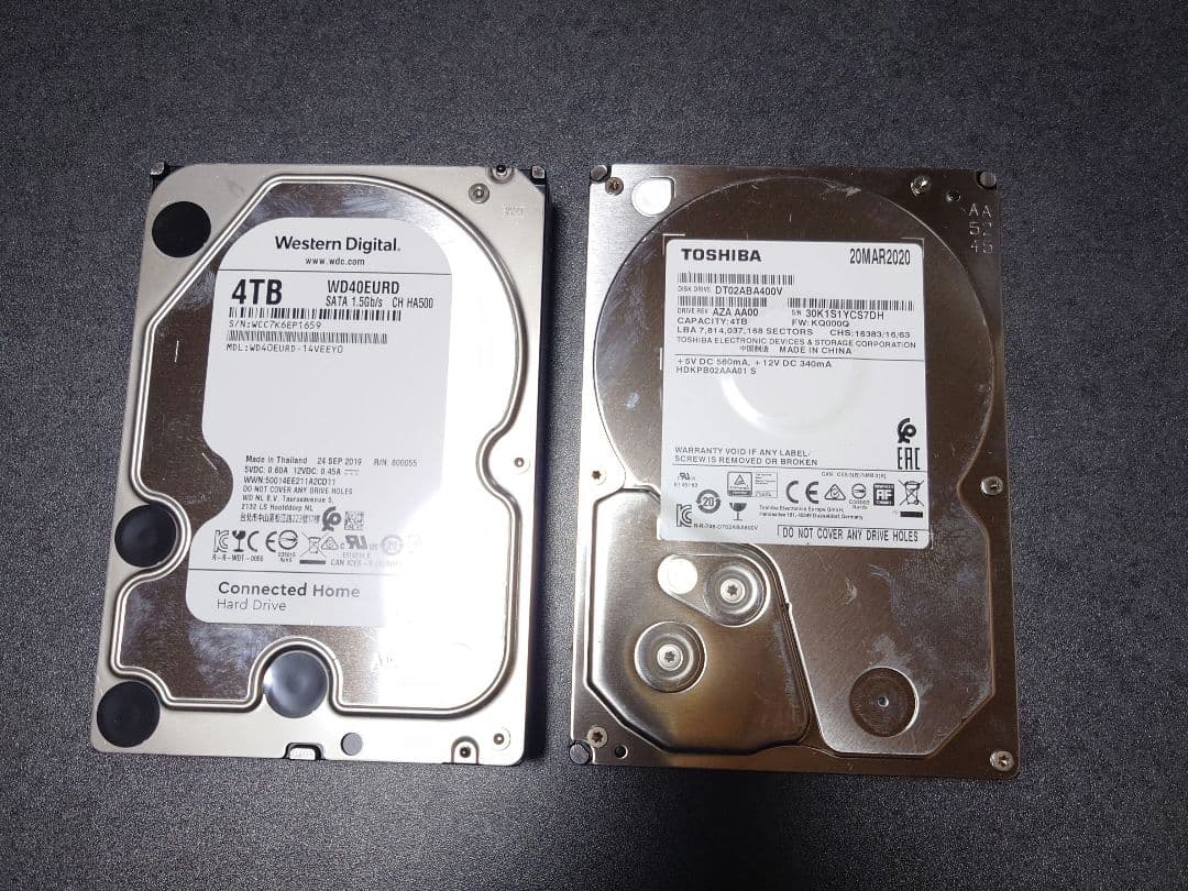 Western Digital 4TB WD40EURX 内蔵型ハードディスク