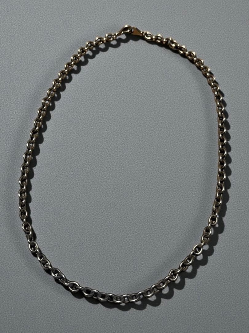 R.J.B シルバー925 ダイヤ リング あずきチェーン ネックレス 45cm