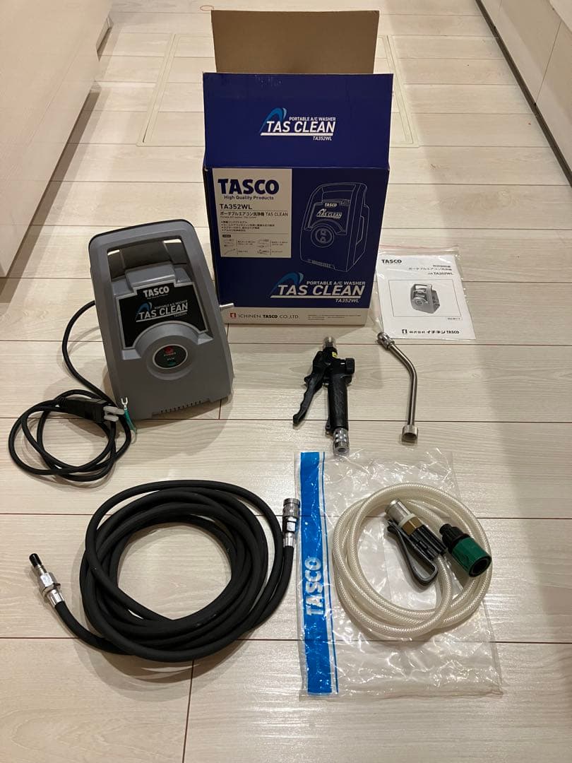 TASCO ポータブルエアコン洗浄機 TA352WL 箱付き　1度のみの使用