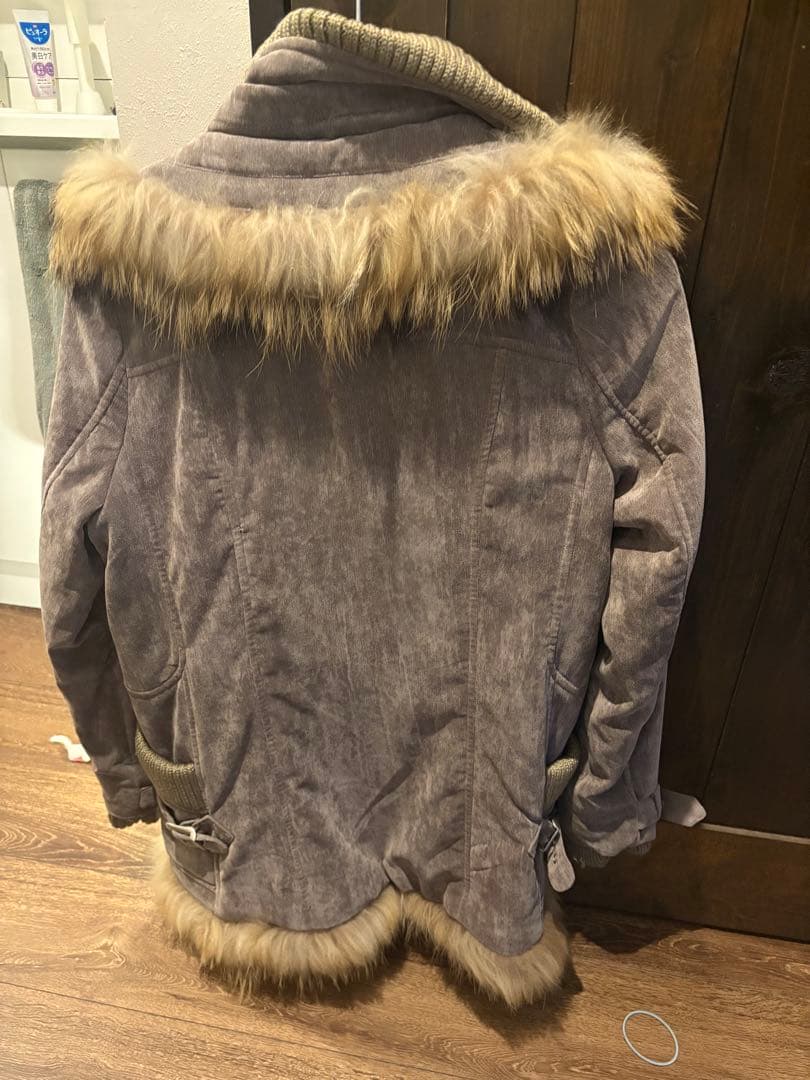 ファー　ミリタリージャケット　グランジ　古着　y2k レディース　メンズ