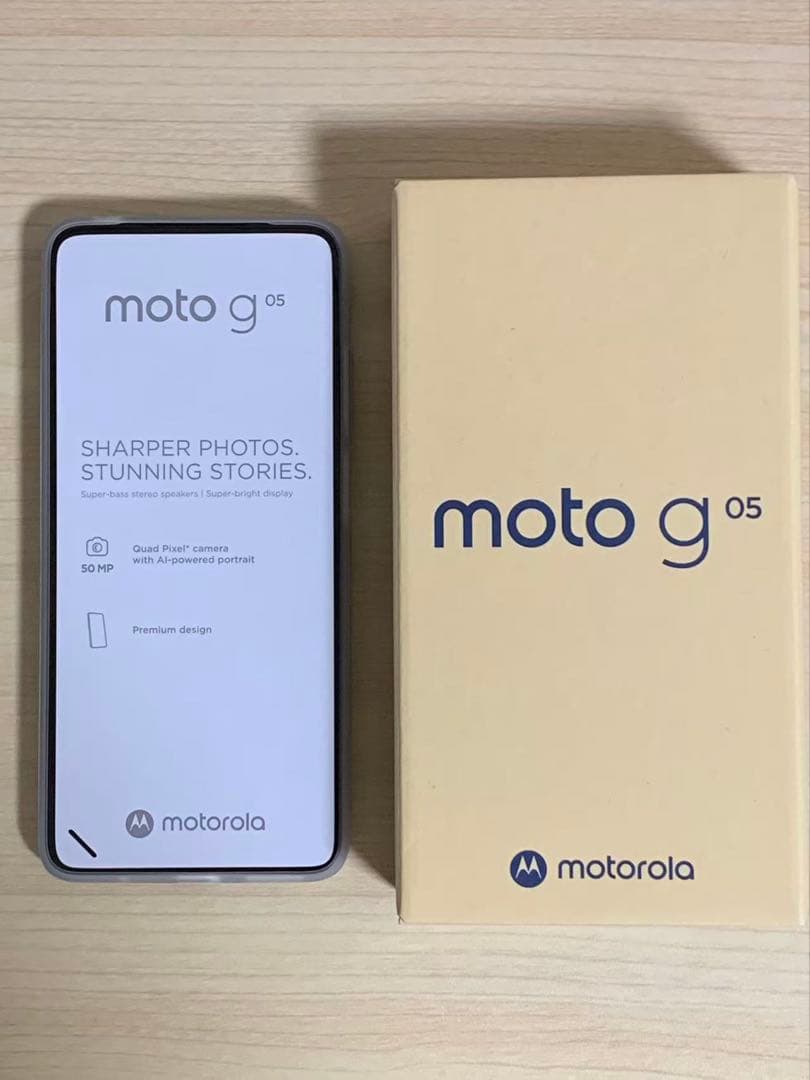 開封新品　　Motorola moto g 05 本体