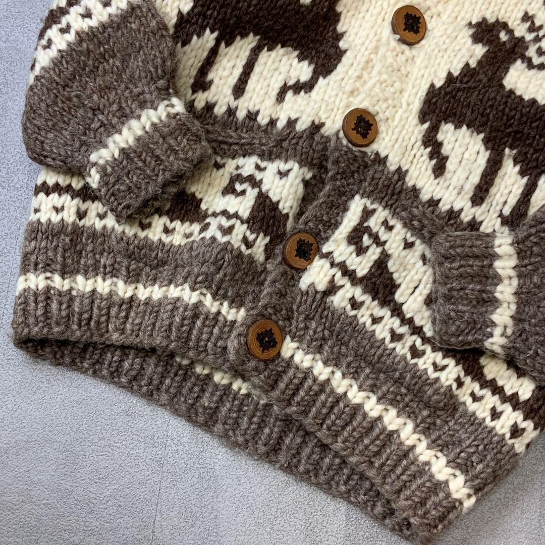 90‘s カナダ製 NATIVE SWEATER カウチンニットカーディガン