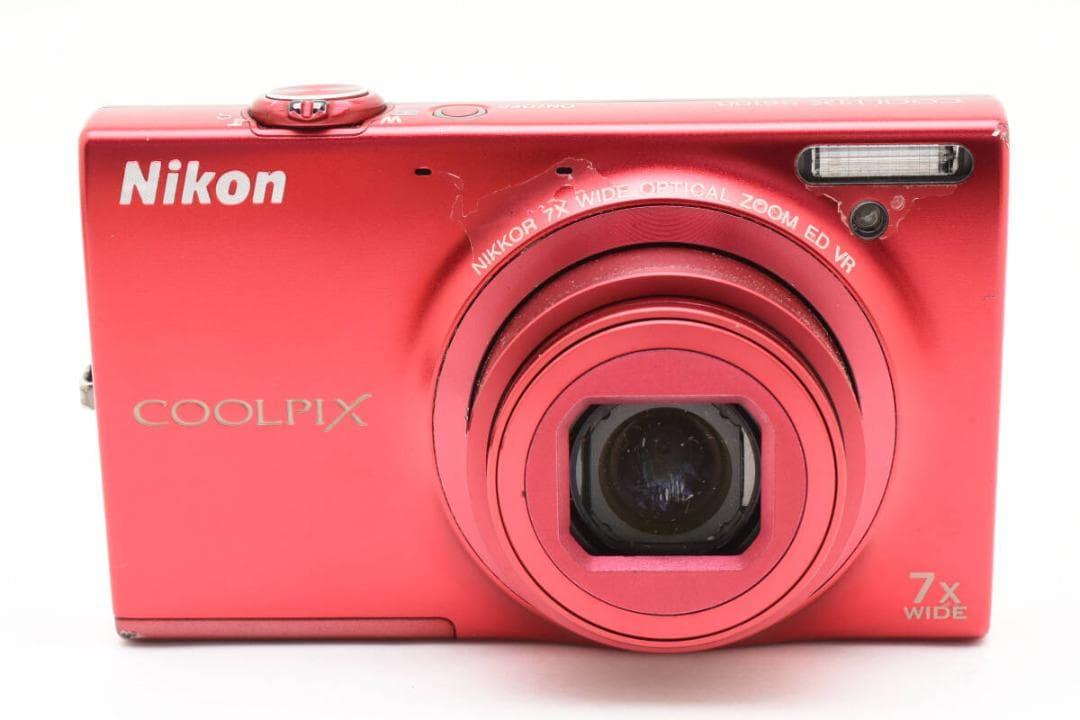 【ジャンク・動作品】Nikon COOLPIX S6100 スーパーレッド