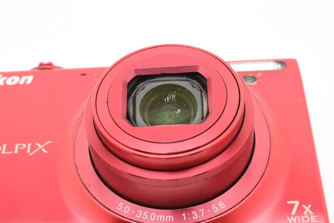 【ジャンク・動作品】Nikon COOLPIX S6100 スーパーレッド