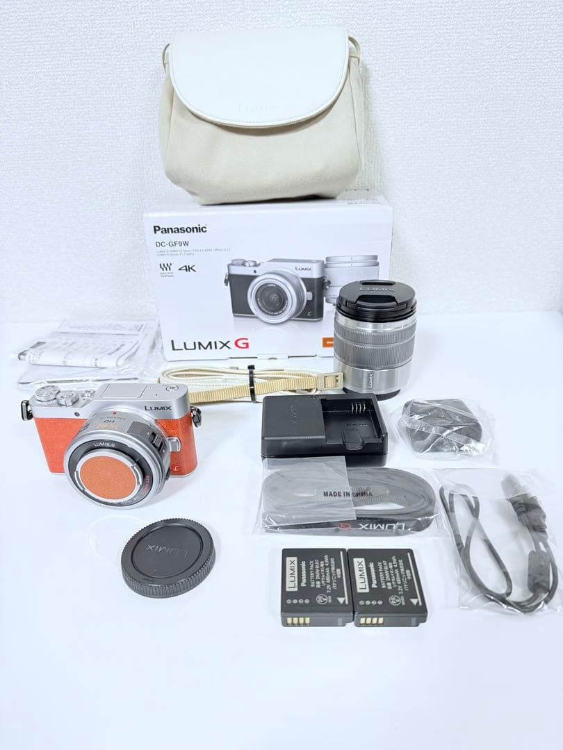 Panasonic LUMIX GF9W オレンジ オプションレンズ2個