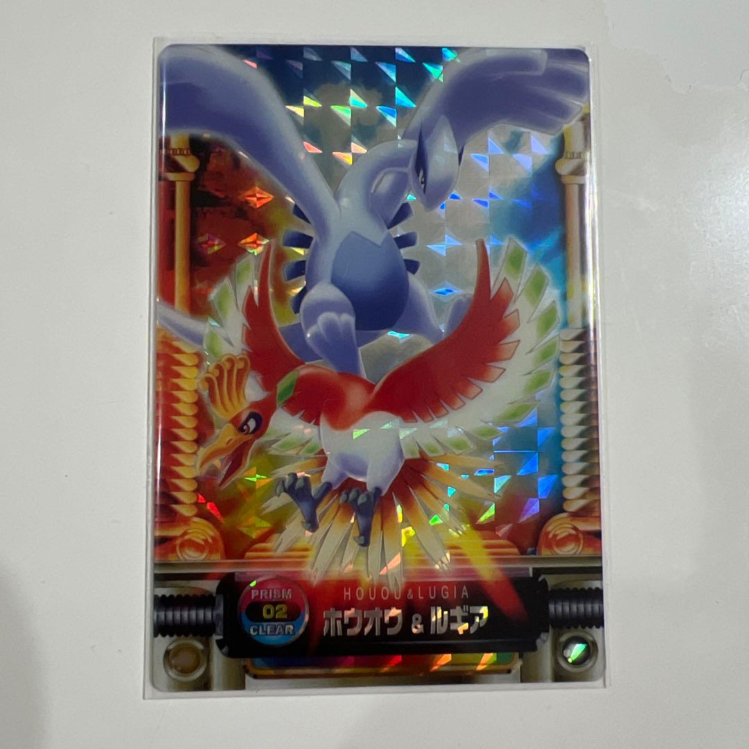 ポケモンカードダス　ポケットモンスター　ポケモンずかんカード ホウオウ&ルギア