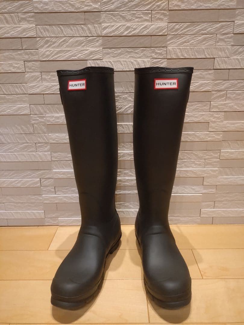 【最終価格】HUNTER ブラック 長靴 バックル付き　　 ハンター２５センチ